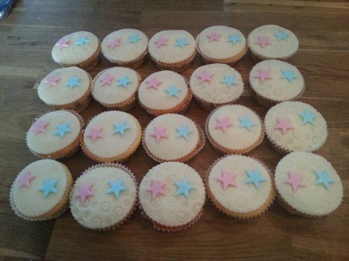 babyshower cupcakes